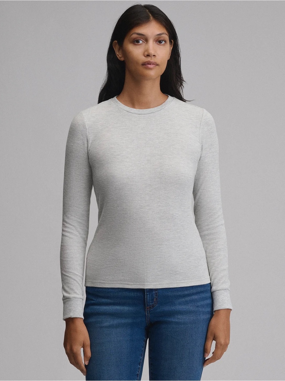 Eddie Bauer Infinity thermal crew light heather gray NEW NWT 3X